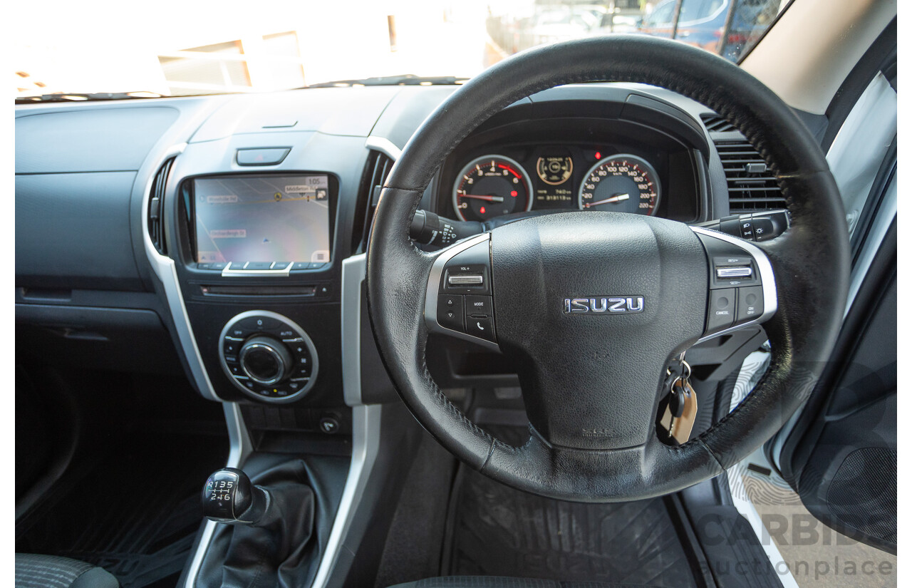 03/2017 Isuzu D-Max LS-U  (4x4)  TF MY17 Crew Cab Utility White Turbo Diesel 3.0L