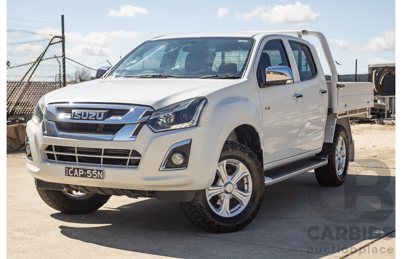03/2017 Isuzu D-Max LS-U  (4x4)  TF MY17 Crew Cab Utility White Turbo Diesel 3.0L