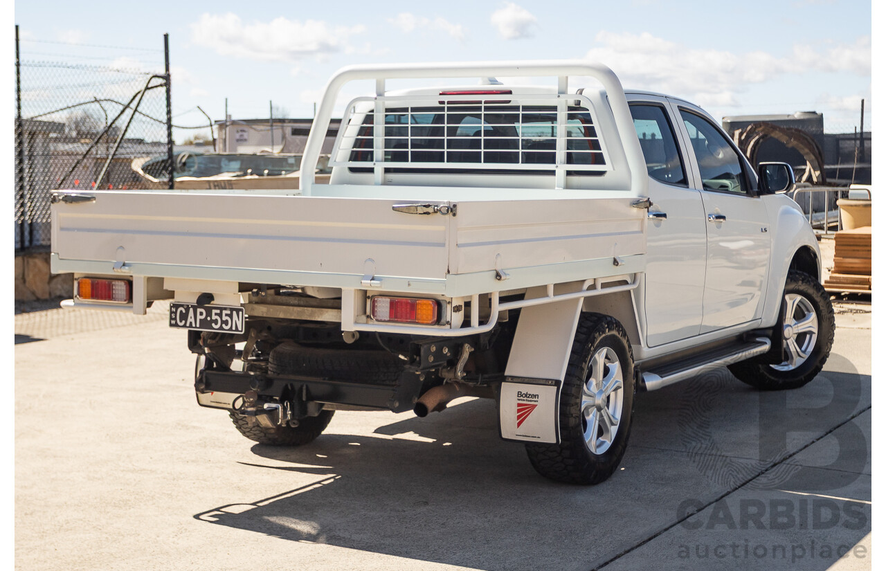 03/2017 Isuzu D-Max LS-U  (4x4)  TF MY17 Crew Cab Utility White Turbo Diesel 3.0L