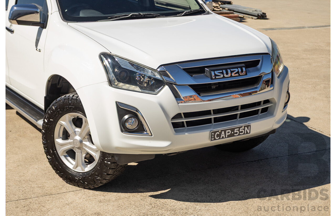03/2017 Isuzu D-Max LS-U  (4x4)  TF MY17 Crew Cab Utility White Turbo Diesel 3.0L