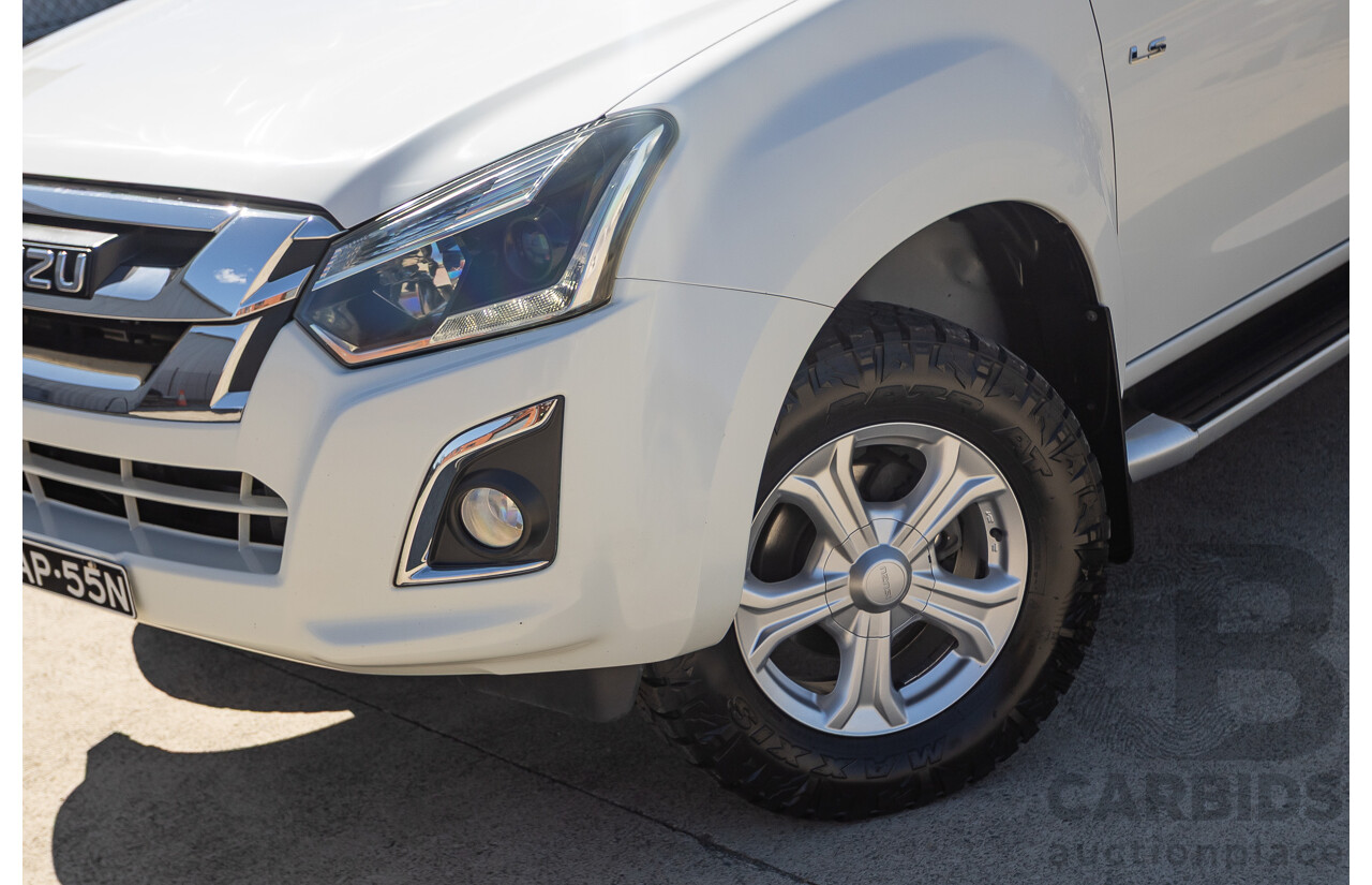 03/2017 Isuzu D-Max LS-U  (4x4)  TF MY17 Crew Cab Utility White Turbo Diesel 3.0L