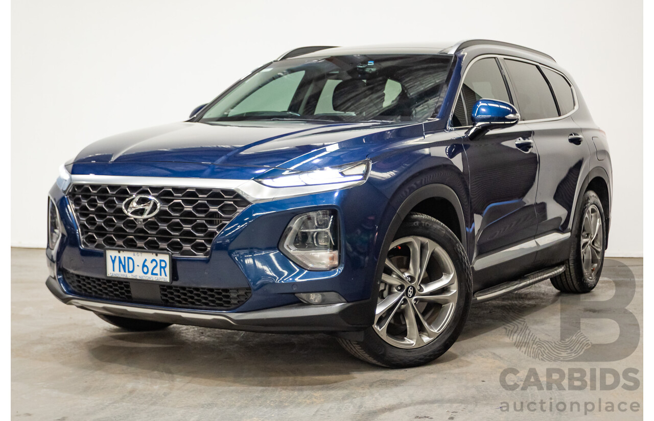 02/2019 Hyundai Santa Fe Highlander CRDi (AWD) TM 4D Wagon Stormy Sea Mica Blue Turbo Diesel 2.2L