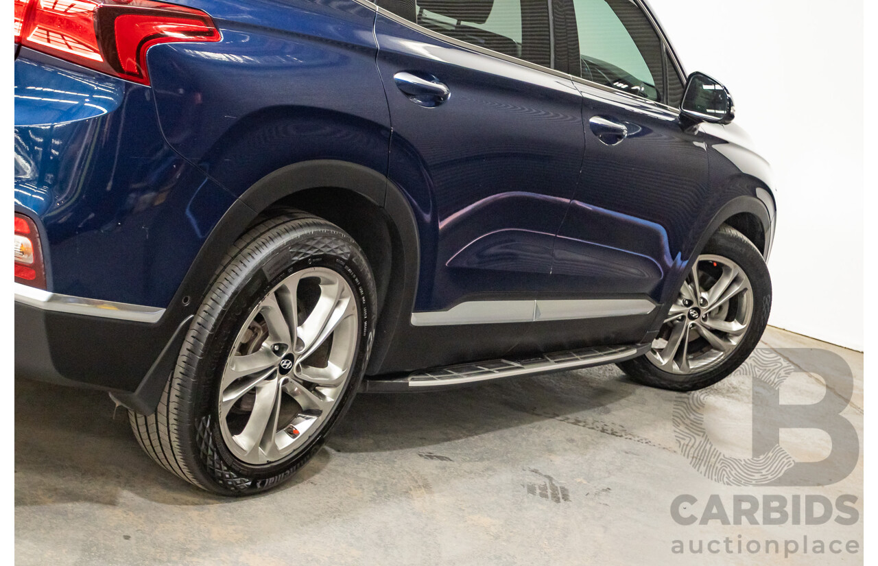 02/2019 Hyundai Santa Fe Highlander CRDi (AWD) TM 4D Wagon Stormy Sea Mica Blue Turbo Diesel 2.2L