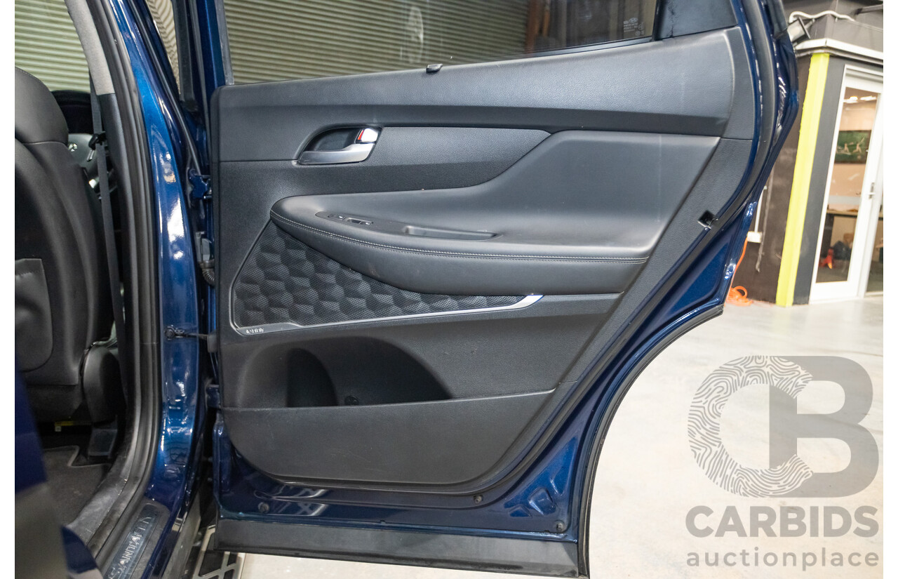 02/2019 Hyundai Santa Fe Highlander CRDi (AWD) TM 4D Wagon Stormy Sea Mica Blue Turbo Diesel 2.2L