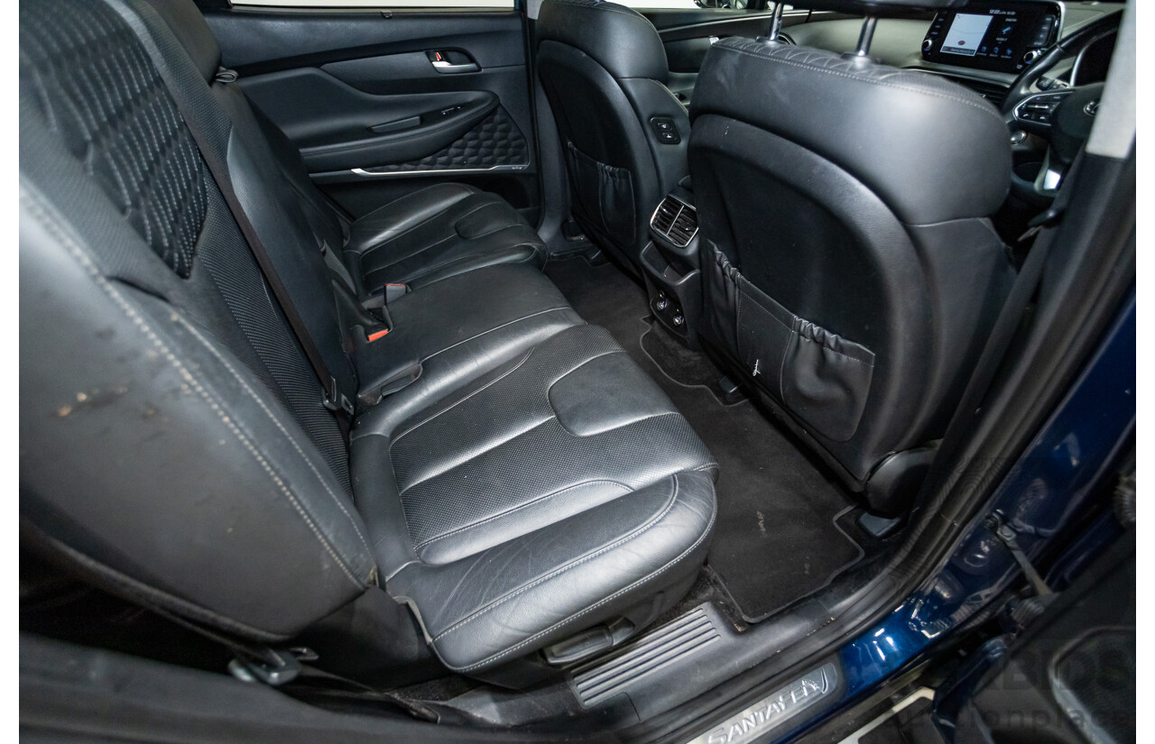 02/2019 Hyundai Santa Fe Highlander CRDi (AWD) TM 4D Wagon Stormy Sea Mica Blue Turbo Diesel 2.2L