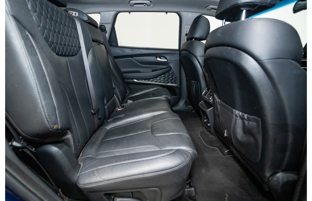 02/2019 Hyundai Santa Fe Highlander CRDi (AWD) TM 4D Wagon Stormy Sea Mica Blue Turbo Diesel 2.2L