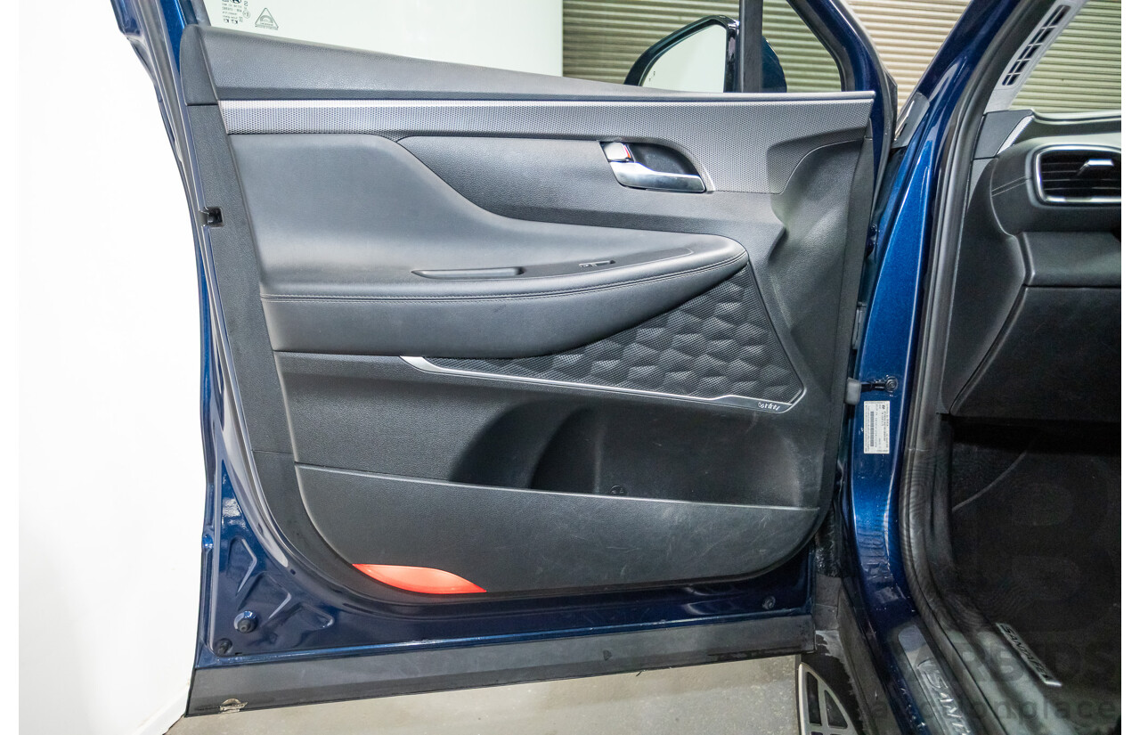 02/2019 Hyundai Santa Fe Highlander CRDi (AWD) TM 4D Wagon Stormy Sea Mica Blue Turbo Diesel 2.2L