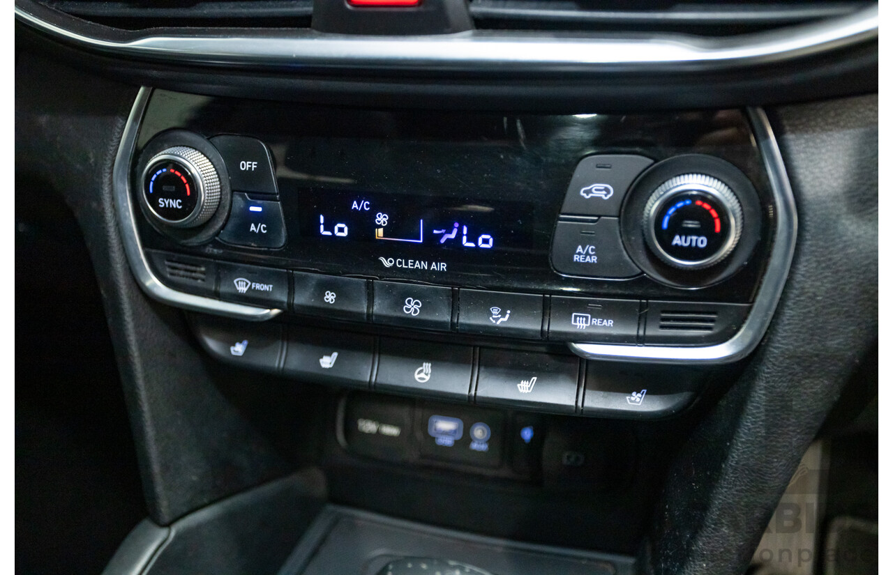 02/2019 Hyundai Santa Fe Highlander CRDi (AWD) TM 4D Wagon Stormy Sea Mica Blue Turbo Diesel 2.2L