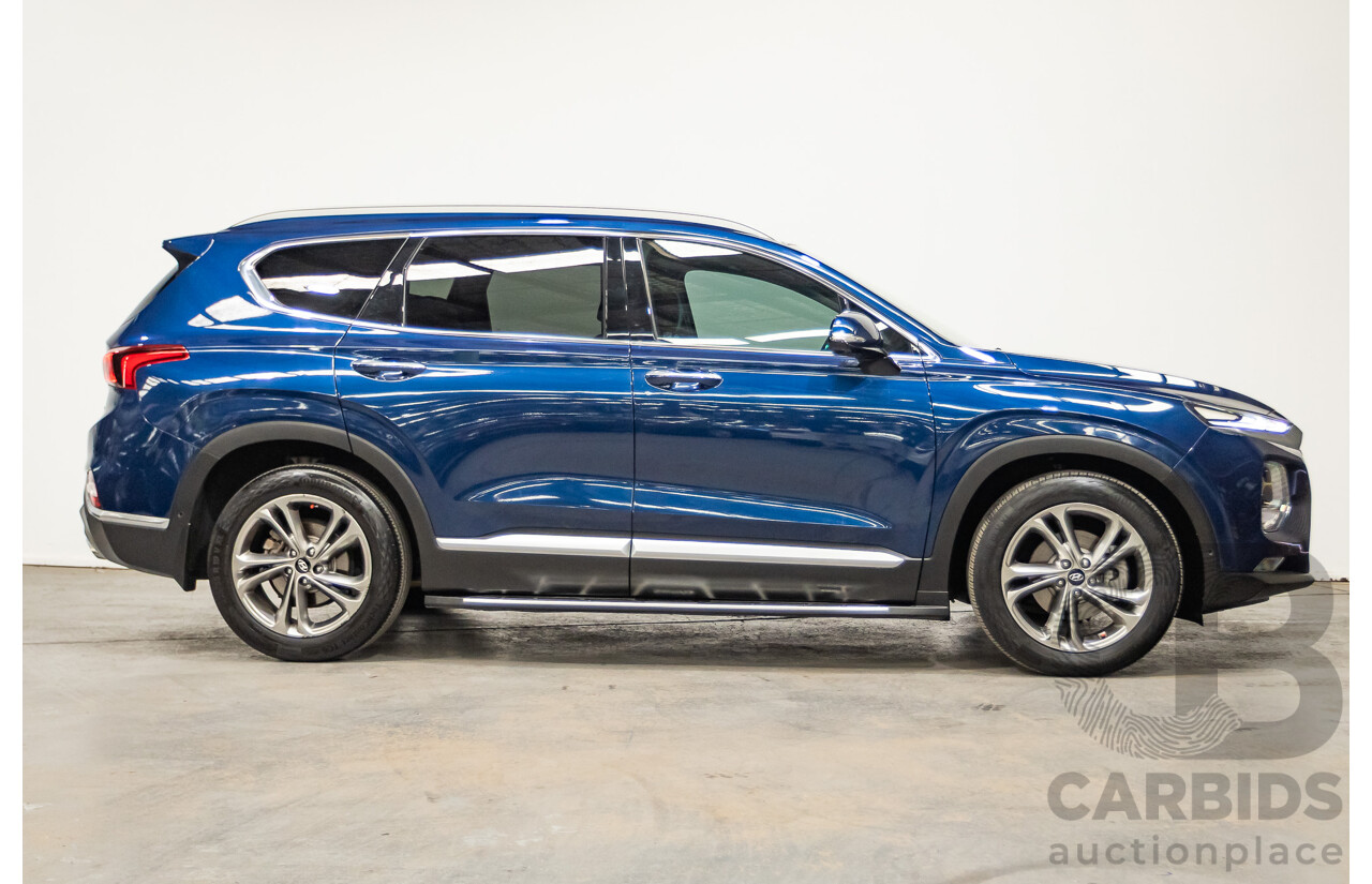 02/2019 Hyundai Santa Fe Highlander CRDi (AWD) TM 4D Wagon Stormy Sea Mica Blue Turbo Diesel 2.2L