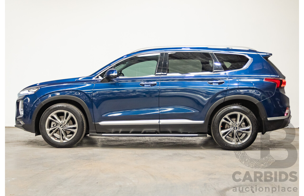 02/2019 Hyundai Santa Fe Highlander CRDi (AWD) TM 4D Wagon Stormy Sea Mica Blue Turbo Diesel 2.2L