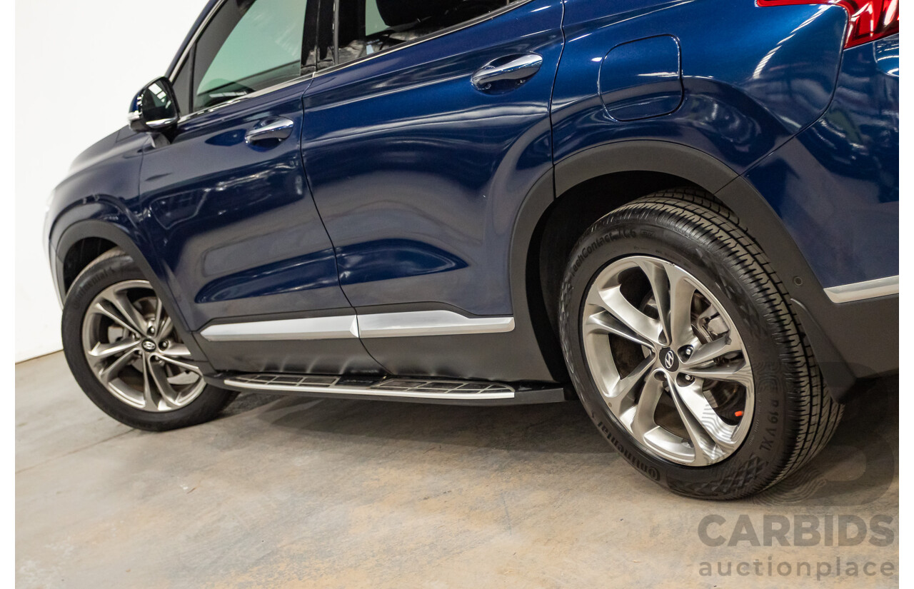02/2019 Hyundai Santa Fe Highlander CRDi (AWD) TM 4D Wagon Stormy Sea Mica Blue Turbo Diesel 2.2L