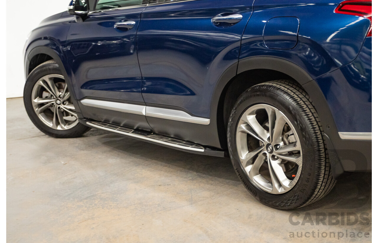 02/2019 Hyundai Santa Fe Highlander CRDi (AWD) TM 4D Wagon Stormy Sea Mica Blue Turbo Diesel 2.2L