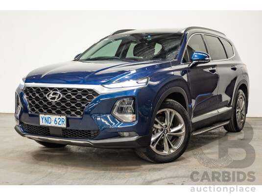 02/2019 Hyundai Santa Fe Highlander CRDi (AWD) TM 4D Wagon Stormy Sea Mica Blue Turbo Diesel 2.2L