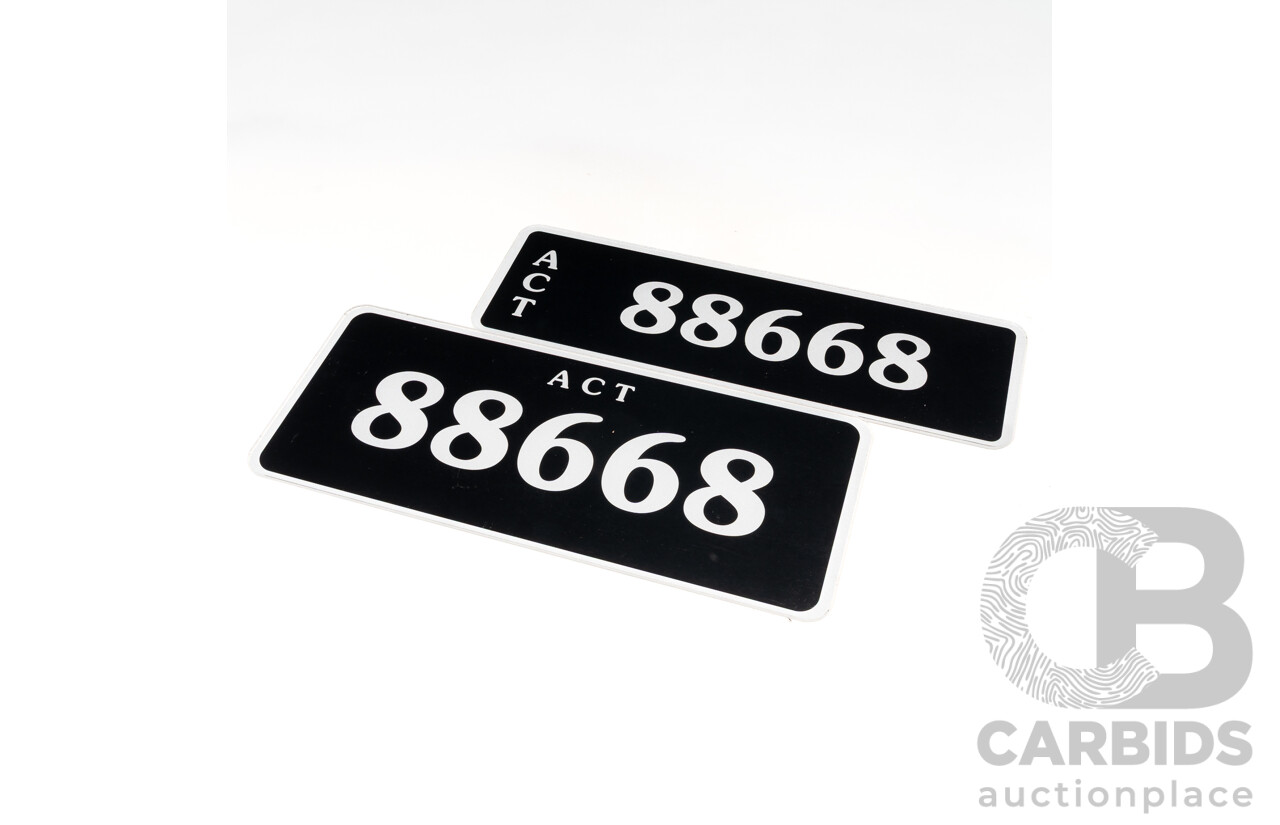 ACT 5- Digit Number Plate - 88668