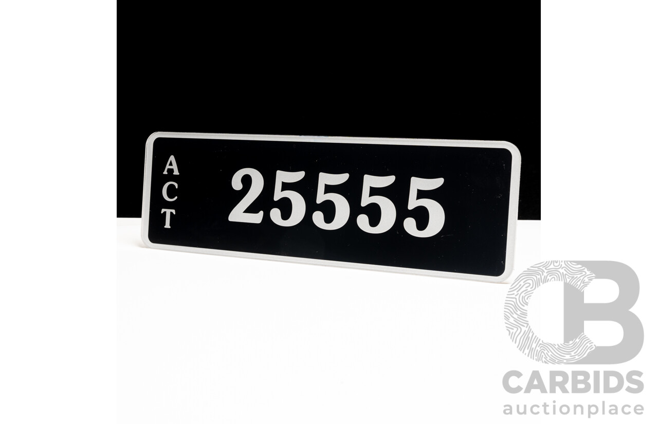 ACT 5- Digit Number Plate - 25555