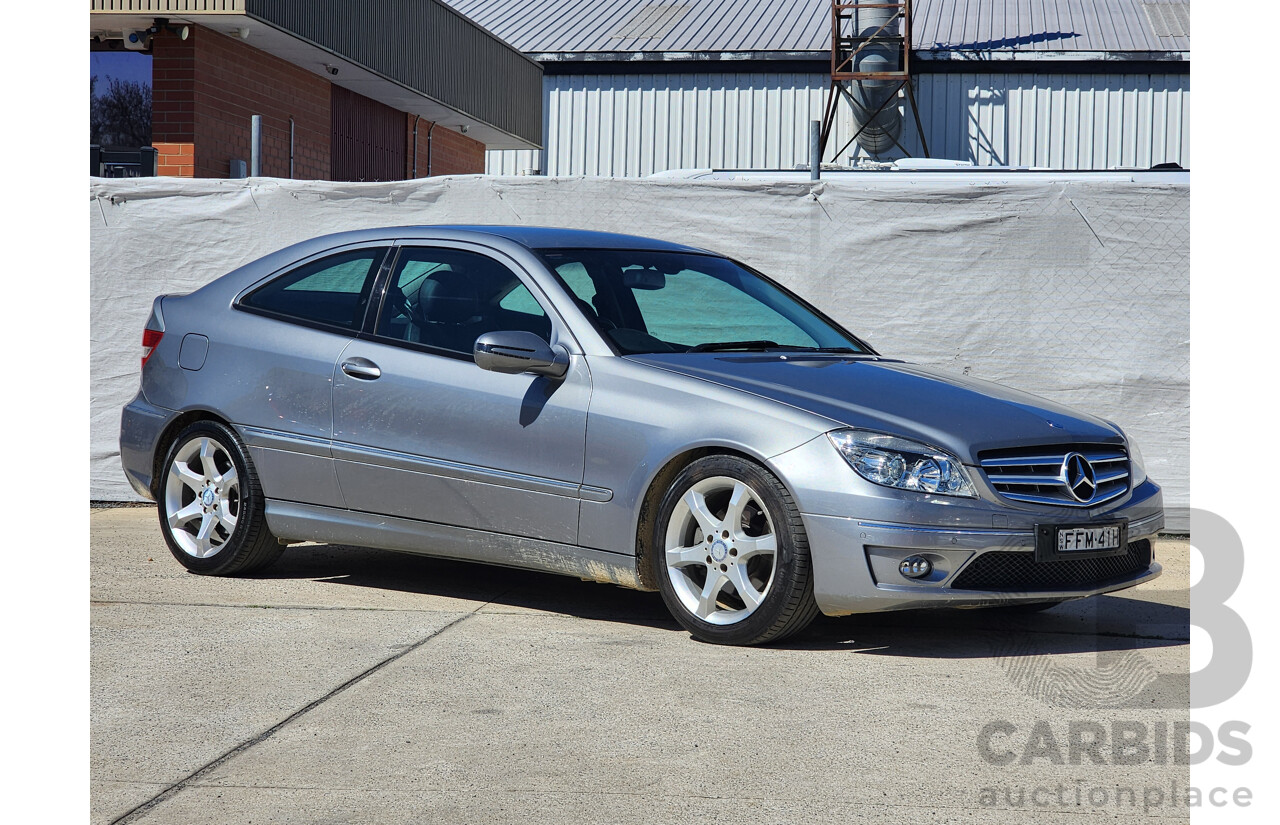 5/2010 Mercedes-Benz CLC 200 Kompressor 203 MY10 2d Coupe Silver 1.8L
