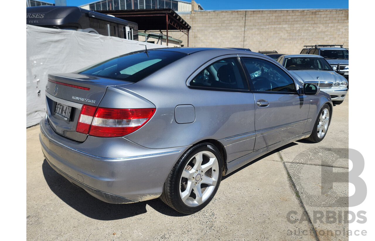 5/2010 Mercedes-Benz CLC 200 Kompressor 203 MY10 2d Coupe Silver 1.8L