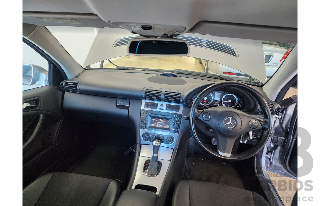 5/2010 Mercedes-Benz CLC 200 Kompressor 203 MY10 2d Coupe Silver 1.8L