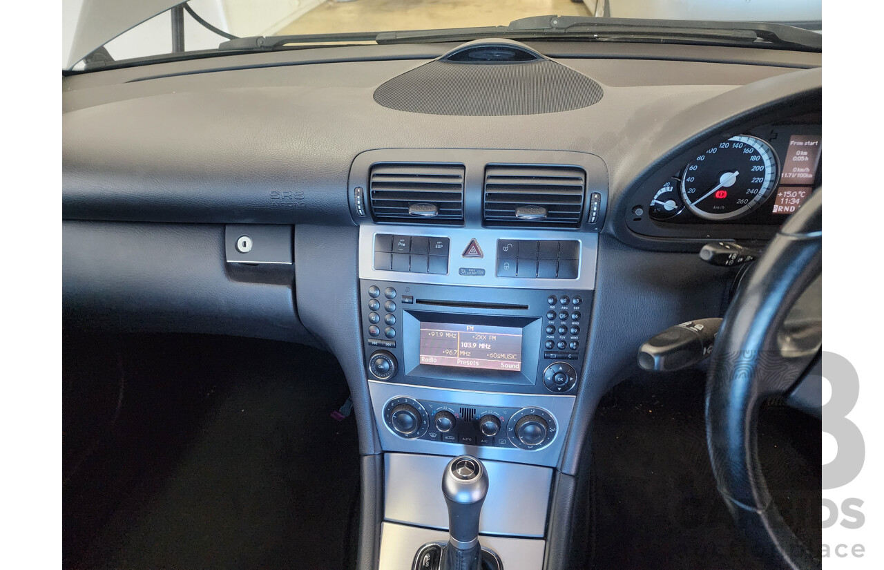 5/2010 Mercedes-Benz CLC 200 Kompressor 203 MY10 2d Coupe Silver 1.8L