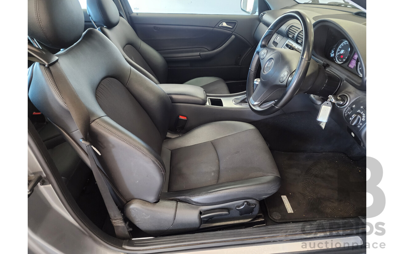 5/2010 Mercedes-Benz CLC 200 Kompressor 203 MY10 2d Coupe Silver 1.8L