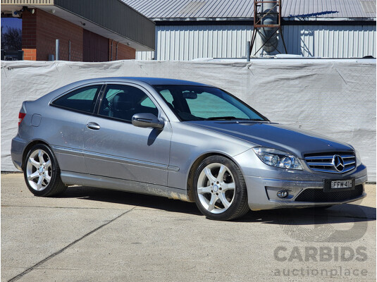 5/2010 Mercedes-Benz CLC 200 Kompressor 203 MY10 2d Coupe Silver 1.8L