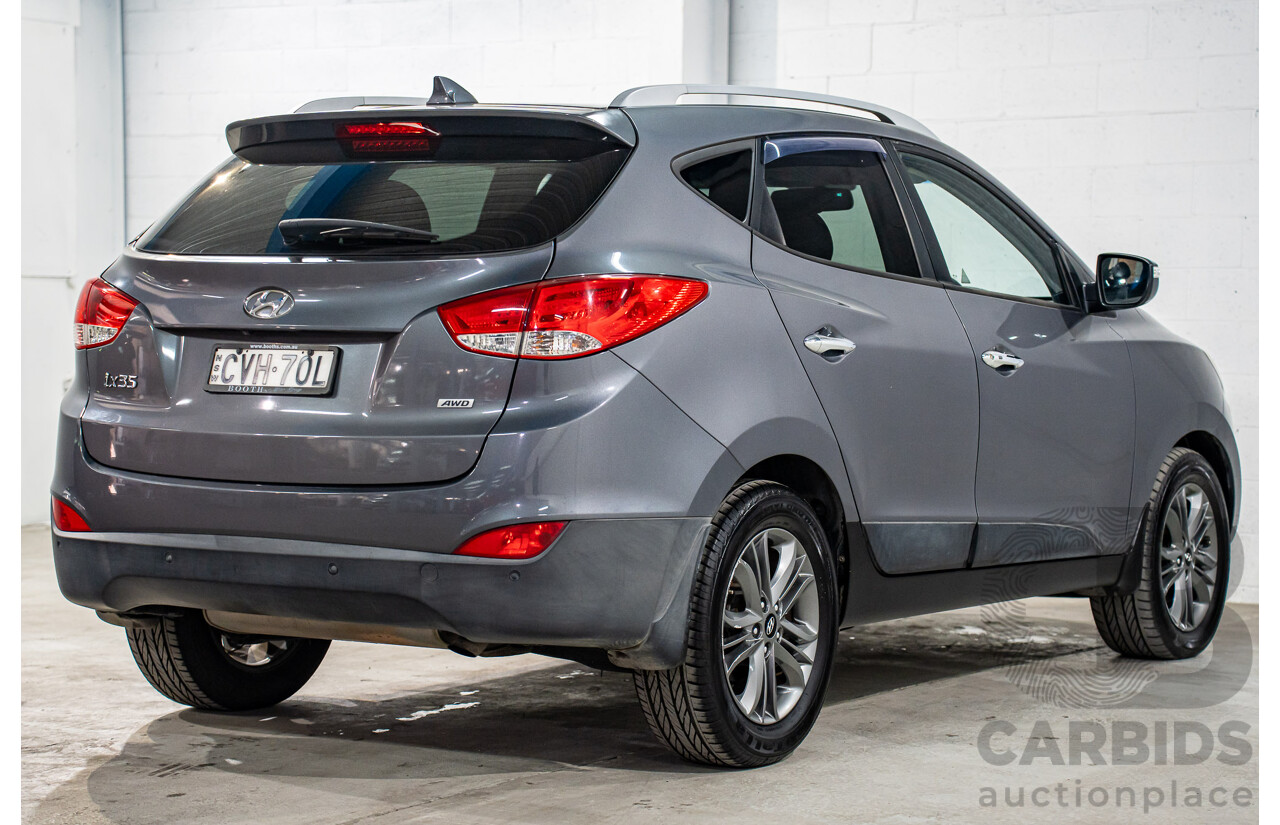 9/2014 Hyundai ix35 Highlander (AWD) LM Series II 4d Wagon Grey Titanium Metallic Turbo Diesel 2.0L