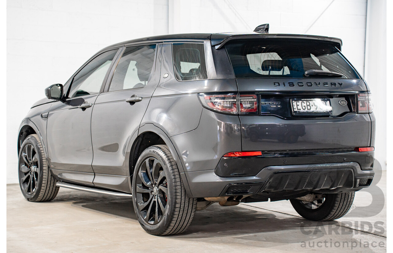 02/2020 Land Rover Discovery Sport D180 R-Dynamic SE (132kW AWD) L550 MY20.5 4d Wagon Carpathian Grey Metallic Turbo Diesel 2.0L