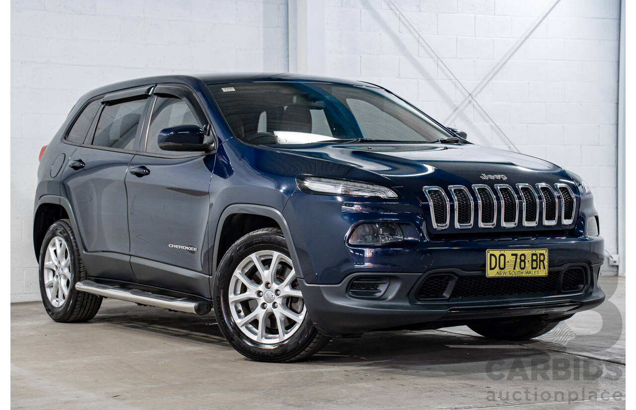 12/2016 Jeep Cherokee Sport (RWD) KL MY16 4d Wagon True Blue Pearl 2.4L