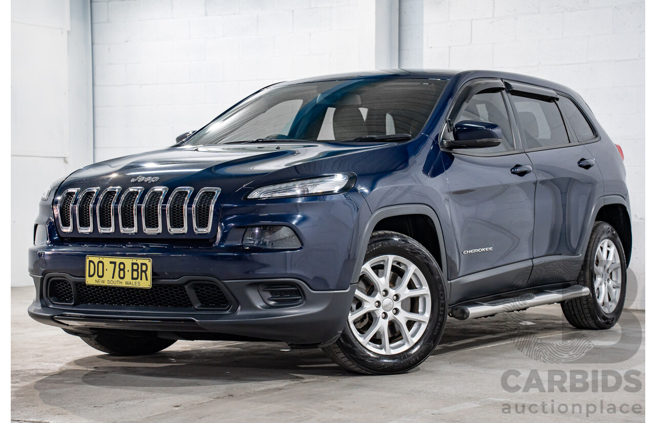 12/2016 Jeep Cherokee Sport (RWD) KL MY16 4d Wagon True Blue Pearl 2.4L