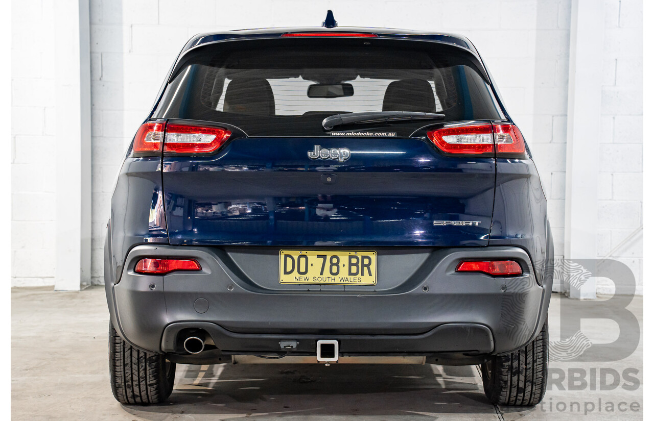 12/2016 Jeep Cherokee Sport (RWD) KL MY16 4d Wagon True Blue Pearl 2.4L