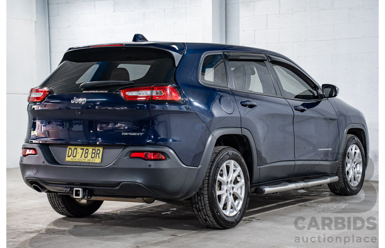 12/2016 Jeep Cherokee Sport (RWD) KL MY16 4d Wagon True Blue Pearl 2.4L