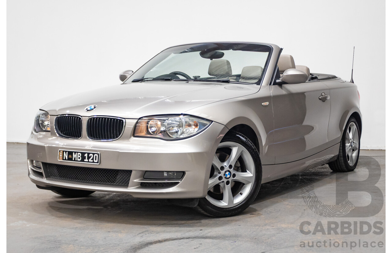 1/2009 BMW 120i E88 MY09 2d Convertible Cashmere Silver Metallic 2.0L