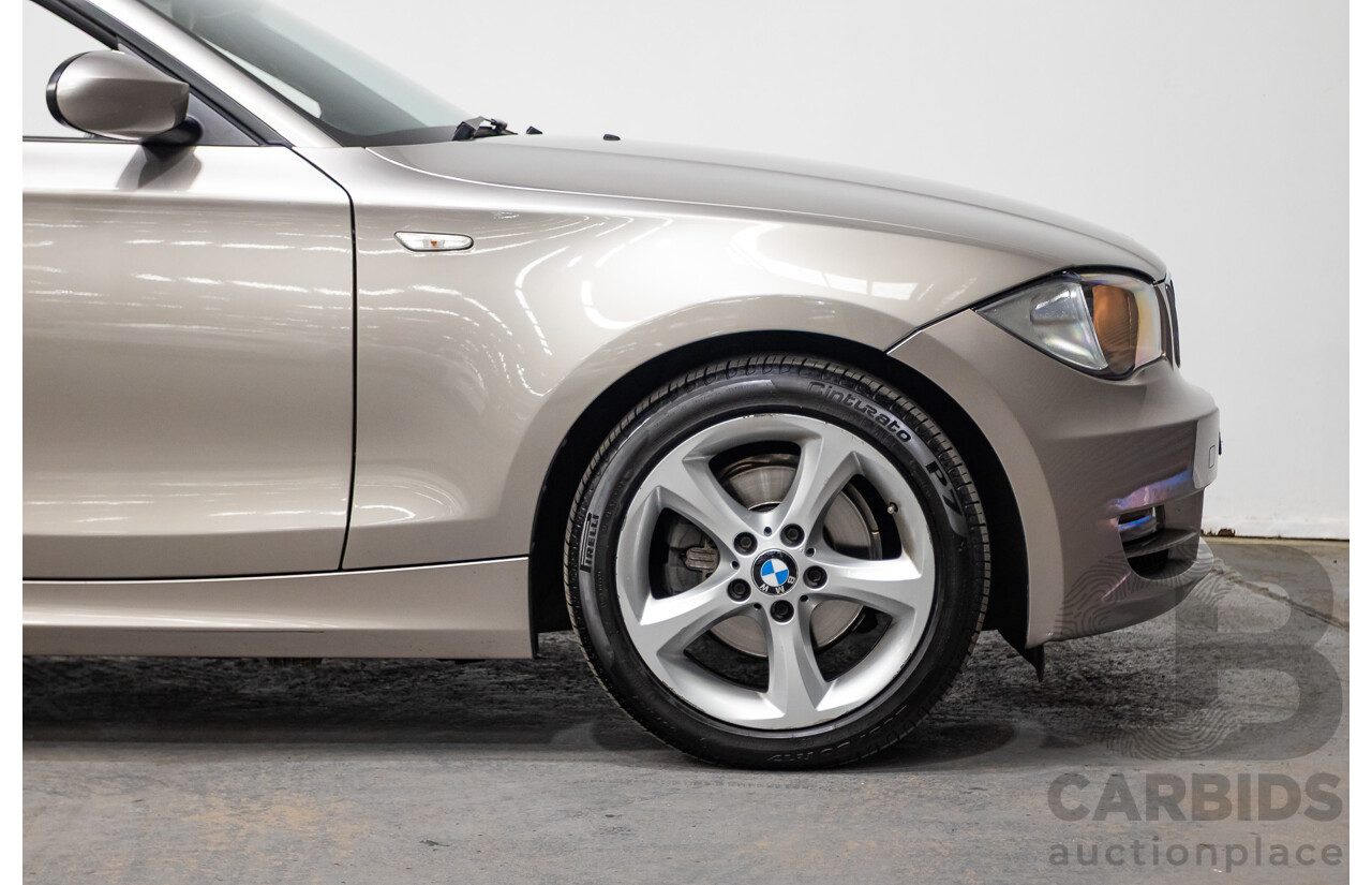 1/2009 BMW 120i E88 MY09 2d Convertible Cashmere Silver Metallic 2.0L