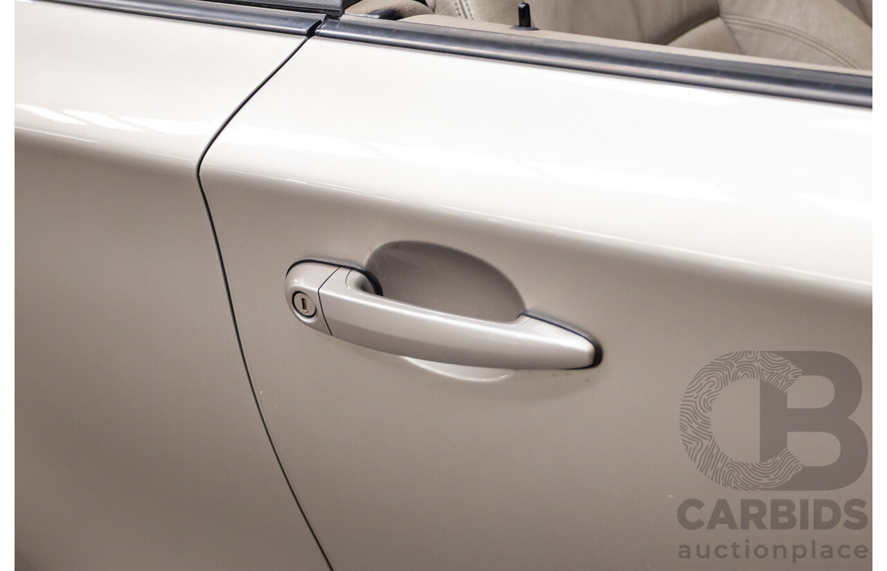1/2009 BMW 120i E88 MY09 2d Convertible Cashmere Silver Metallic 2.0L