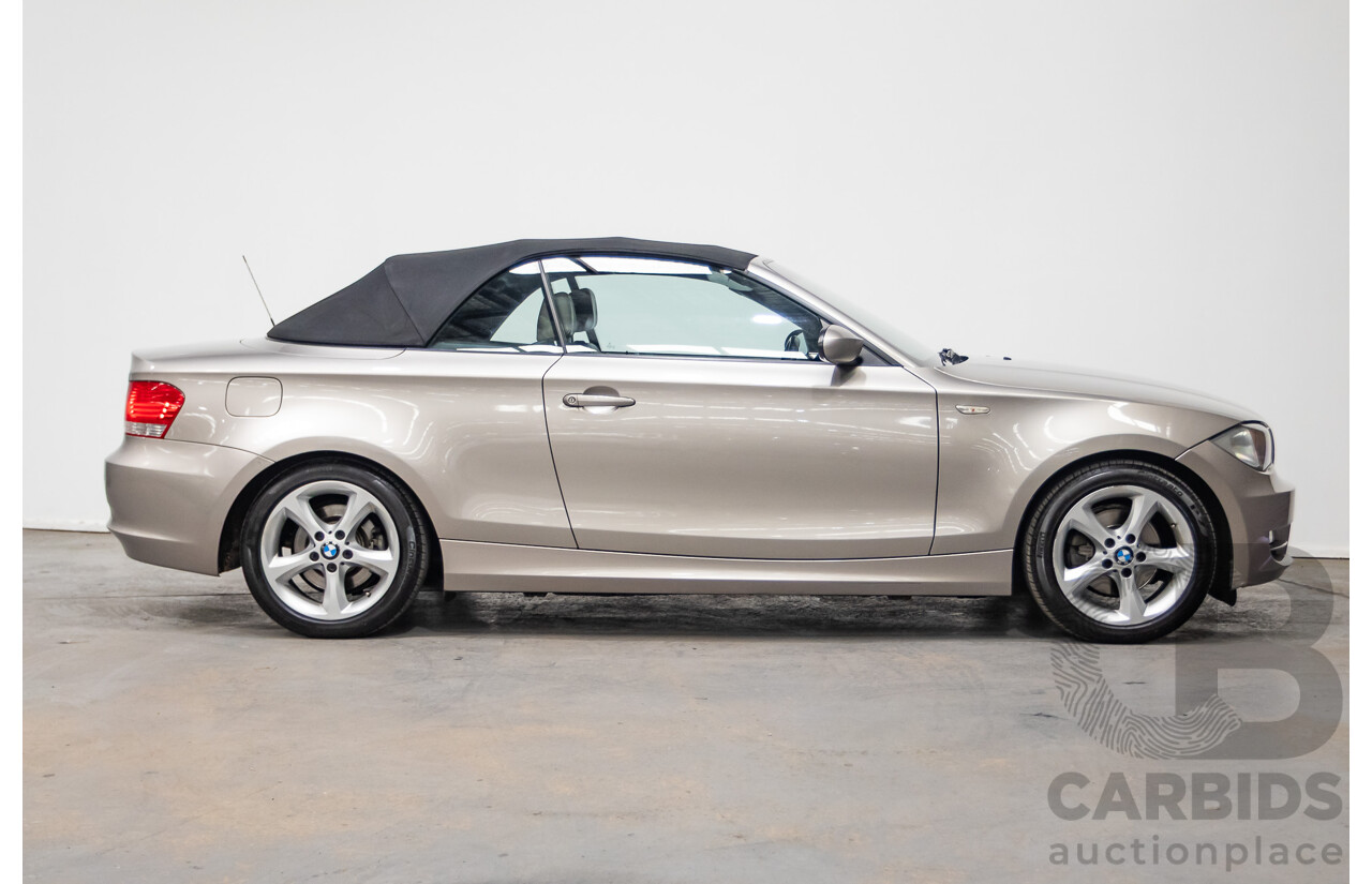 1/2009 BMW 120i E88 MY09 2d Convertible Cashmere Silver Metallic 2.0L