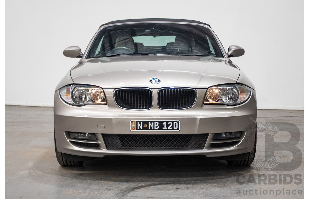 1/2009 BMW 120i E88 MY09 2d Convertible Cashmere Silver Metallic 2.0L