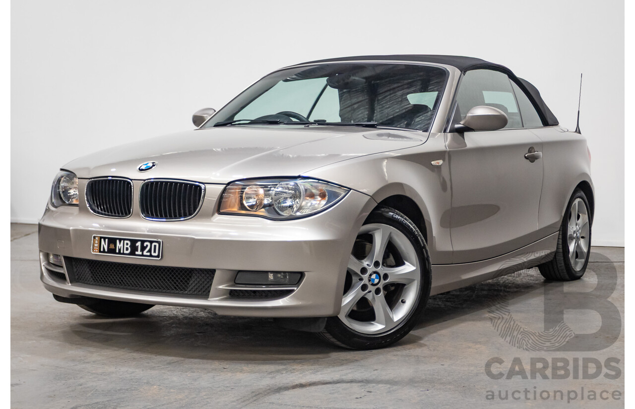 1/2009 BMW 120i E88 MY09 2d Convertible Cashmere Silver Metallic 2.0L