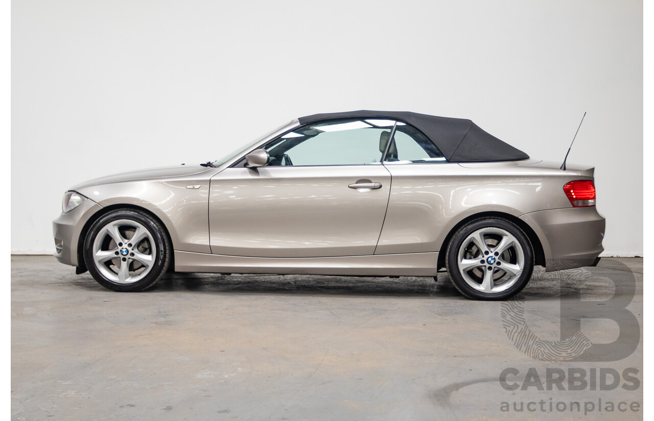 1/2009 BMW 120i E88 MY09 2d Convertible Cashmere Silver Metallic 2.0L