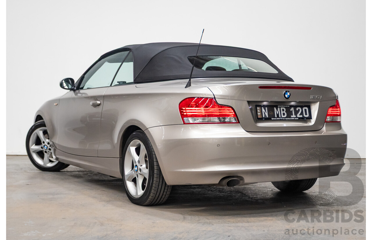 1/2009 BMW 120i E88 MY09 2d Convertible Cashmere Silver Metallic 2.0L