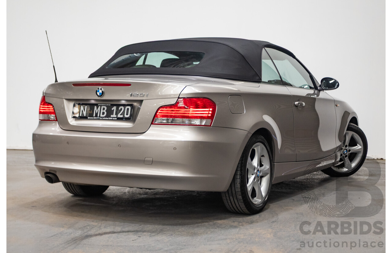1/2009 BMW 120i E88 MY09 2d Convertible Cashmere Silver Metallic 2.0L