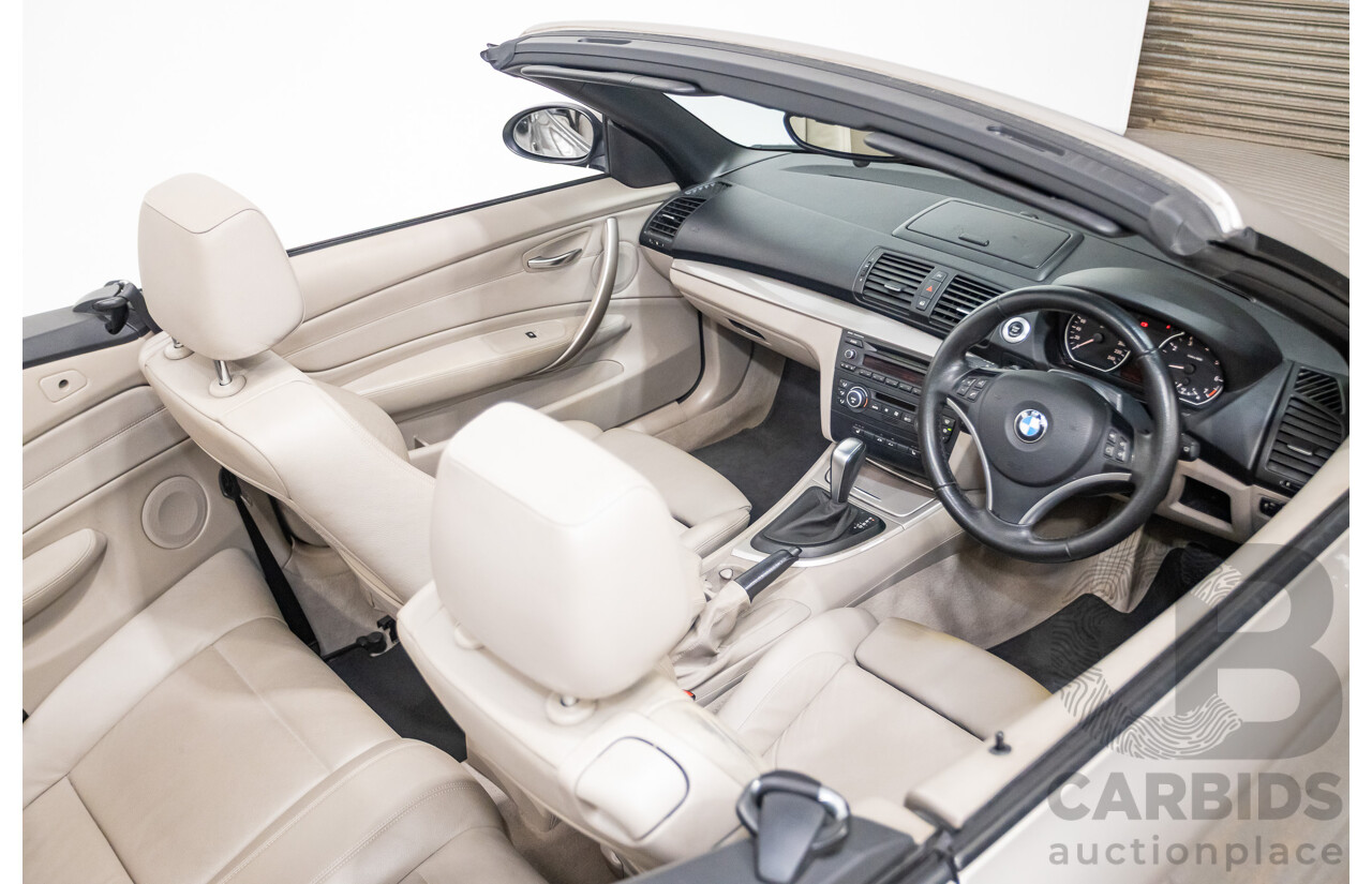 1/2009 BMW 120i E88 MY09 2d Convertible Cashmere Silver Metallic 2.0L