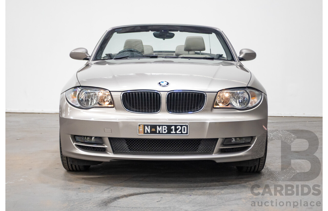 1/2009 BMW 120i E88 MY09 2d Convertible Cashmere Silver Metallic 2.0L