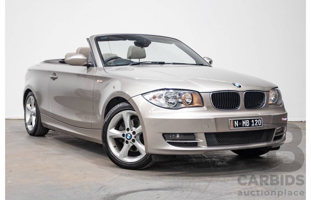 1/2009 BMW 120i E88 MY09 2d Convertible Cashmere Silver Metallic 2.0L