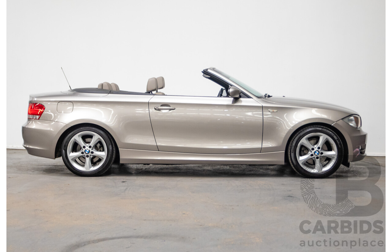 1/2009 BMW 120i E88 MY09 2d Convertible Cashmere Silver Metallic 2.0L