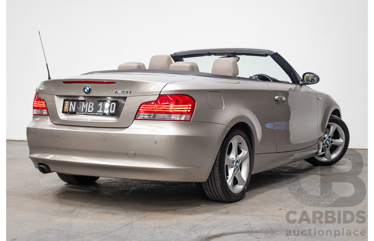 1/2009 BMW 120i E88 MY09 2d Convertible Cashmere Silver Metallic 2.0L