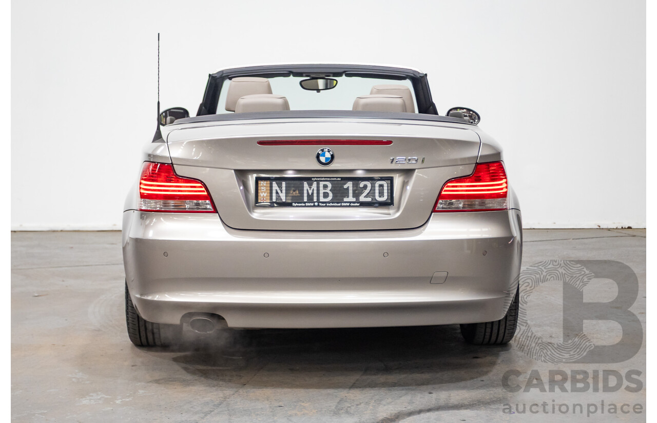 1/2009 BMW 120i E88 MY09 2d Convertible Cashmere Silver Metallic 2.0L