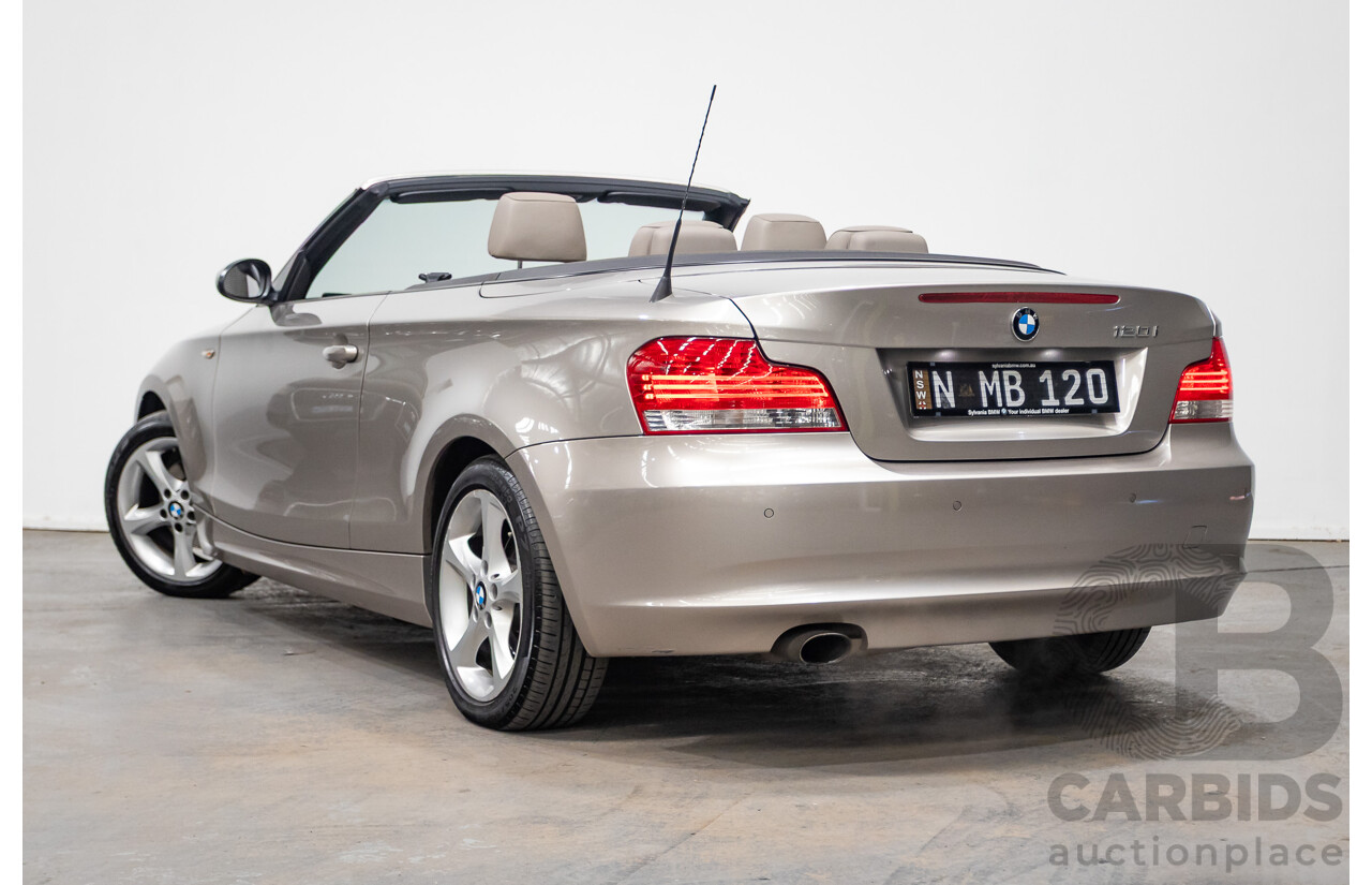 1/2009 BMW 120i E88 MY09 2d Convertible Cashmere Silver Metallic 2.0L
