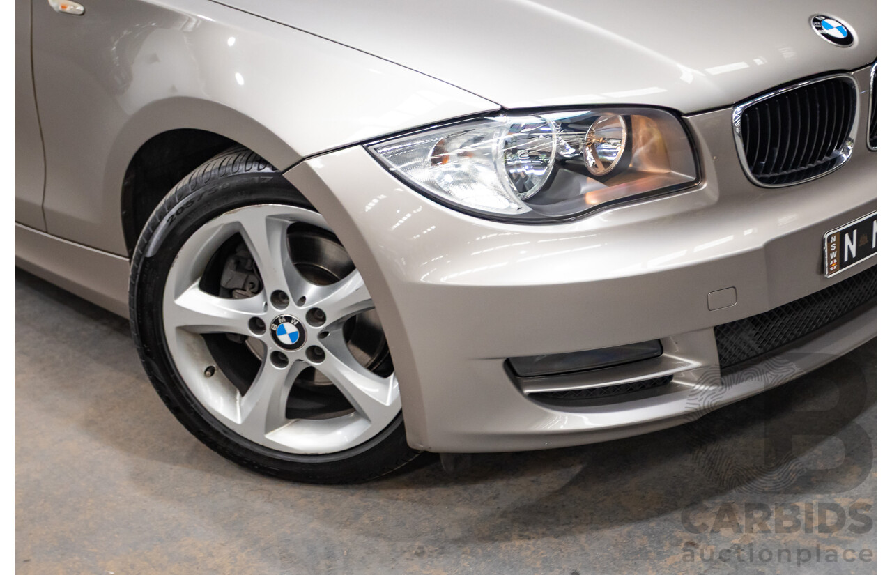 1/2009 BMW 120i E88 MY09 2d Convertible Cashmere Silver Metallic 2.0L