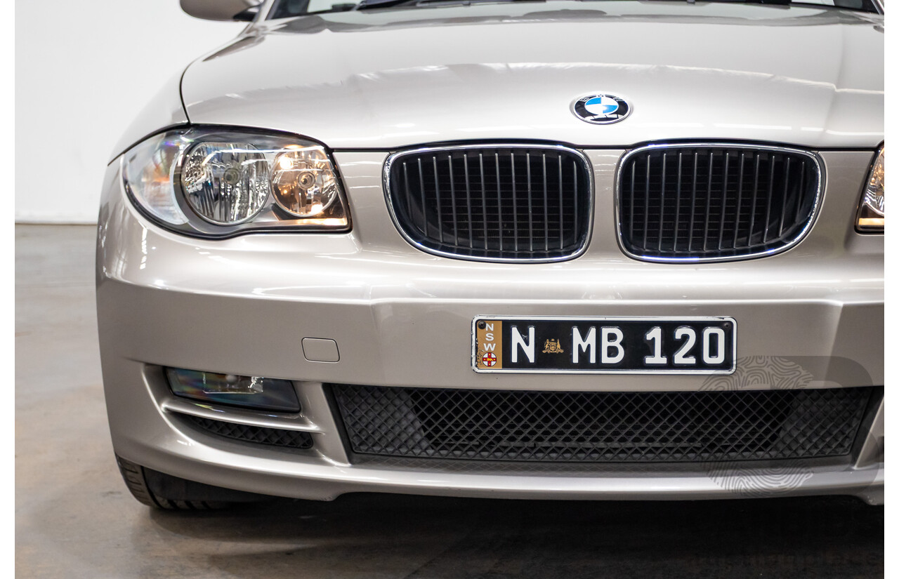 1/2009 BMW 120i E88 MY09 2d Convertible Cashmere Silver Metallic 2.0L