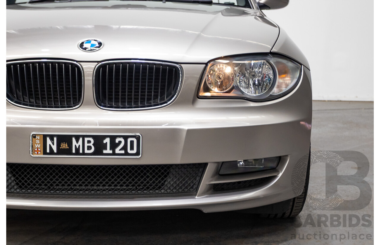 1/2009 BMW 120i E88 MY09 2d Convertible Cashmere Silver Metallic 2.0L